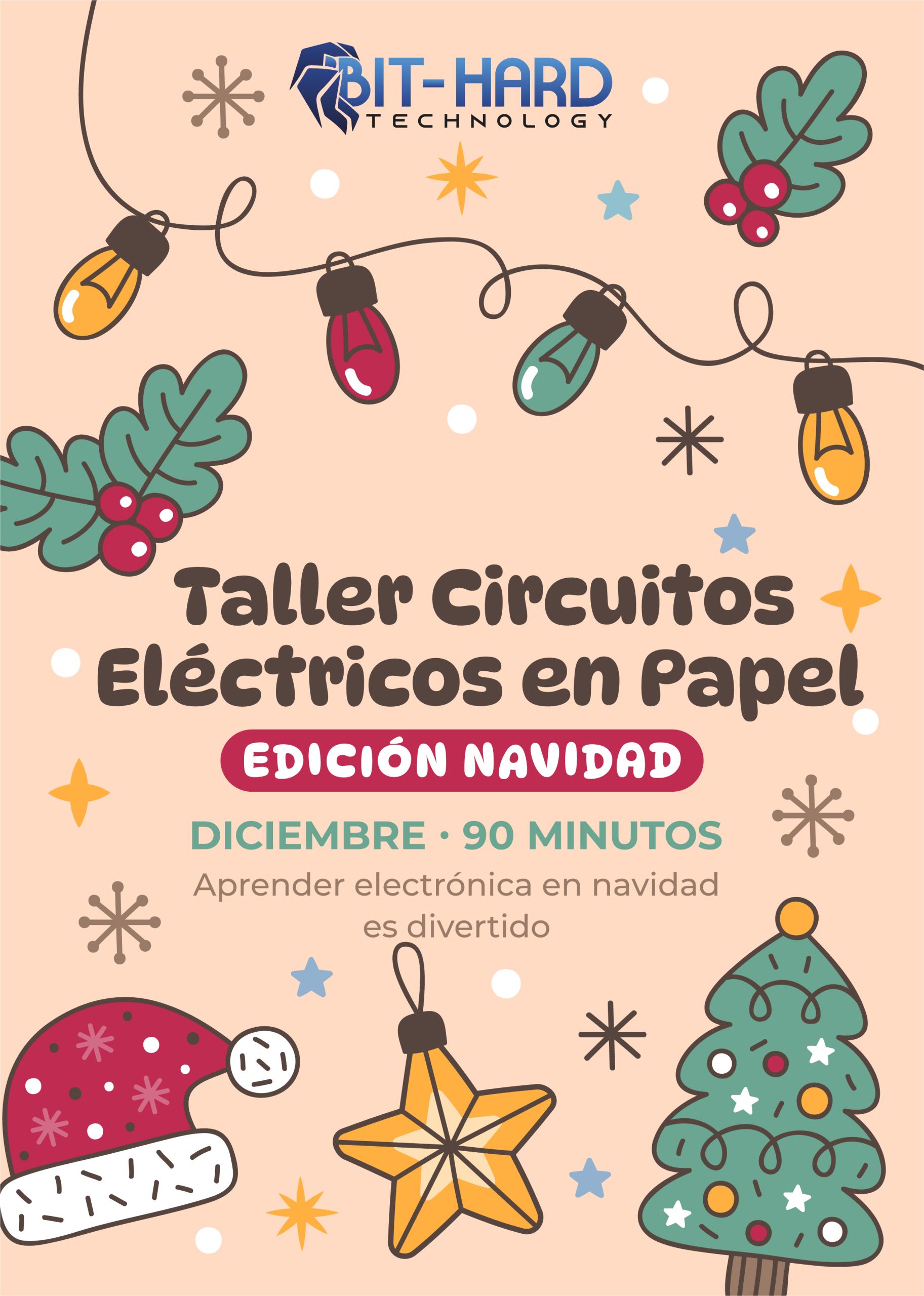 Taller Circuitos Eléctricos con Papel para Niños Edición Navidad